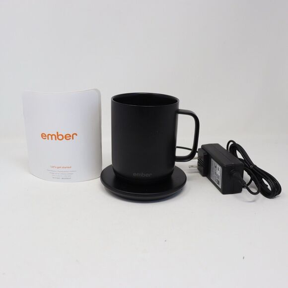 Ember 10 oz Ceramic Temperature Controlled Smart Mug CM19 Black - TESTED - Picture 1 of 5